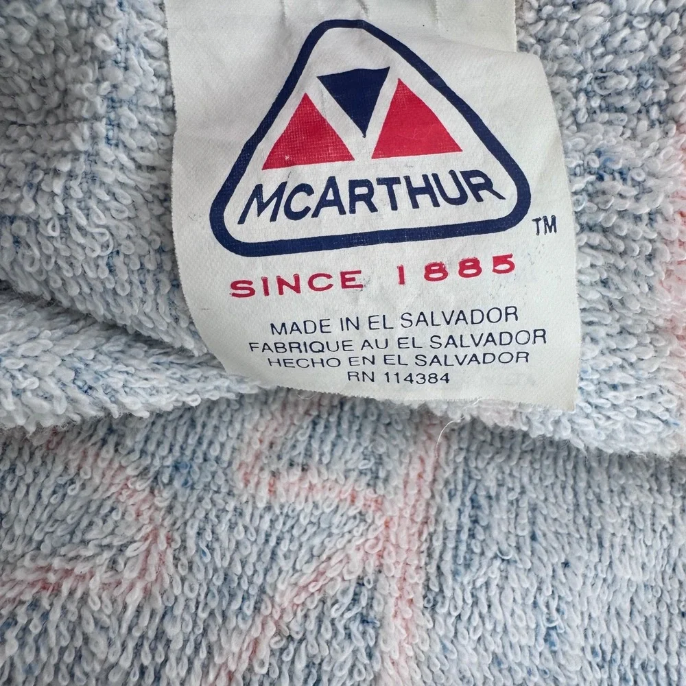 McArthur Vintage Florida Gators Beach Towel Orange Blue Graphic Collectible